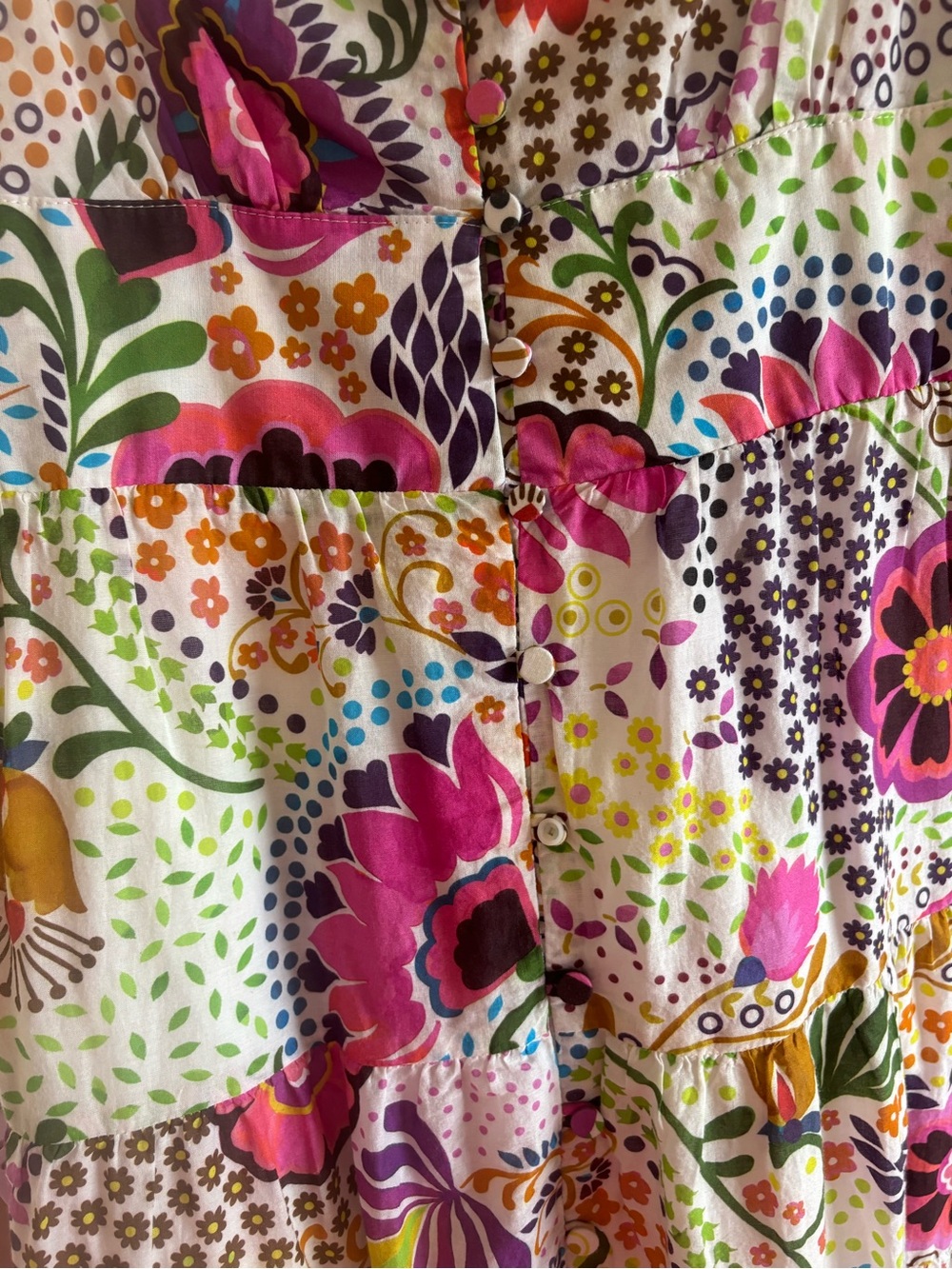 J. Crew Tiered Retro Floral Ratti Dress - Picture 3 of 9
